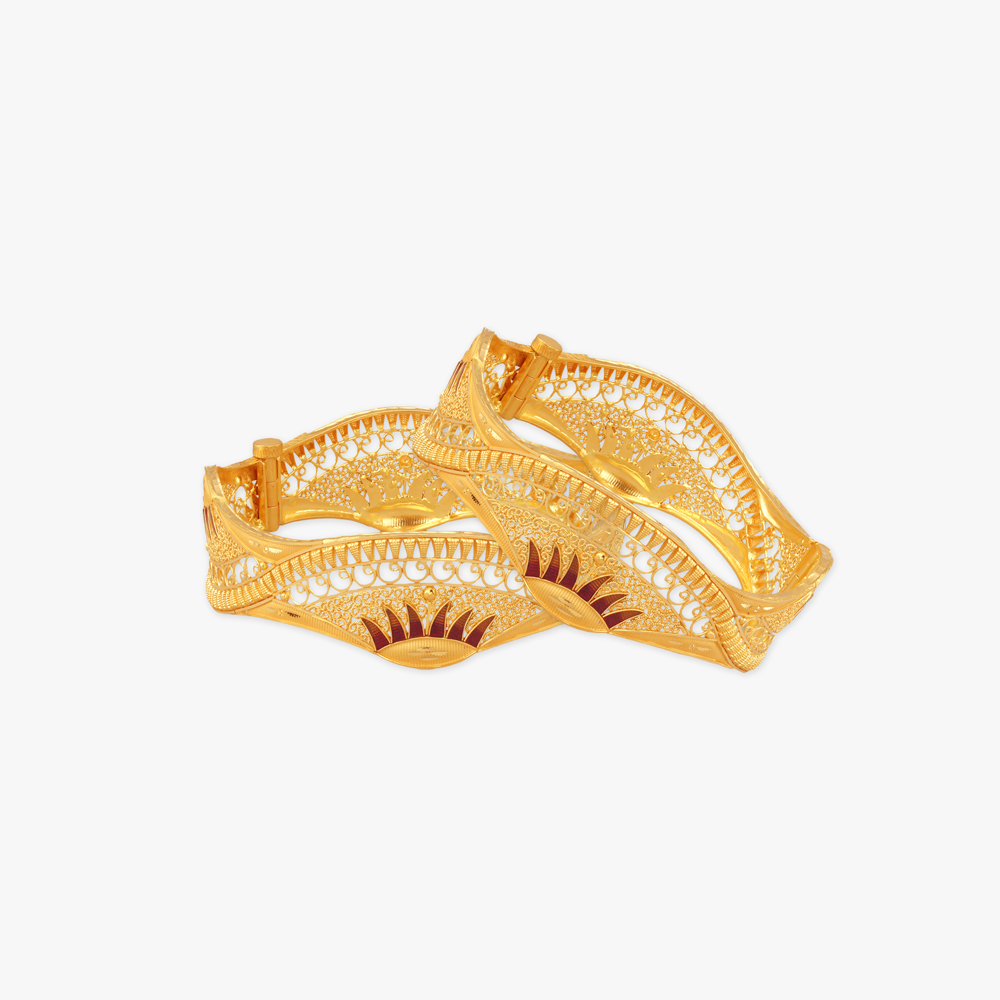 Surya Kanthi Choor Gold Bangles