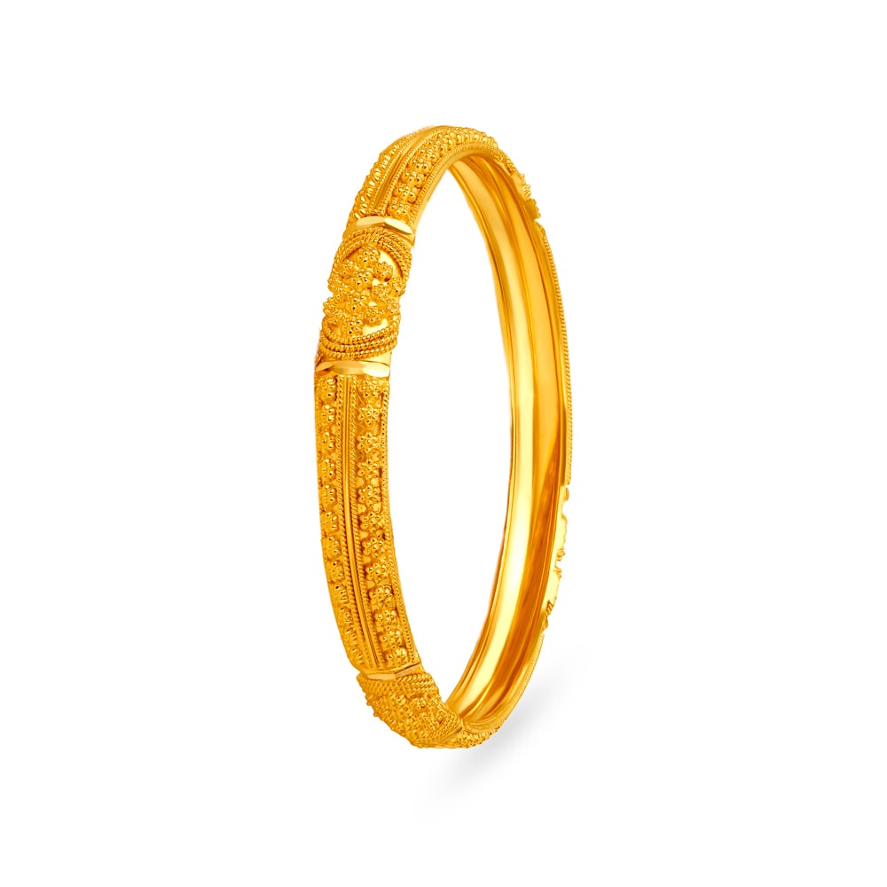 Intricate Charm Gold Bangles,,hi-res image number null