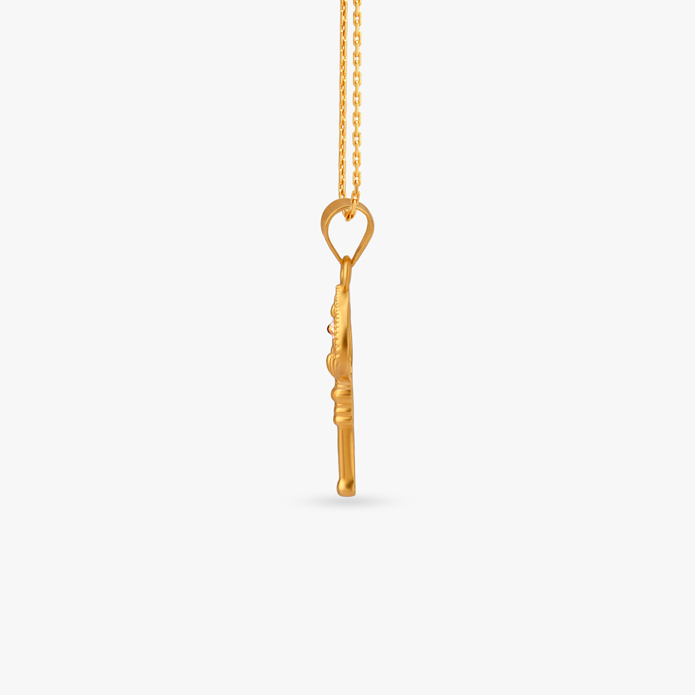 Murugan Vel Gold Pendant for Men,,hi-res image number null
