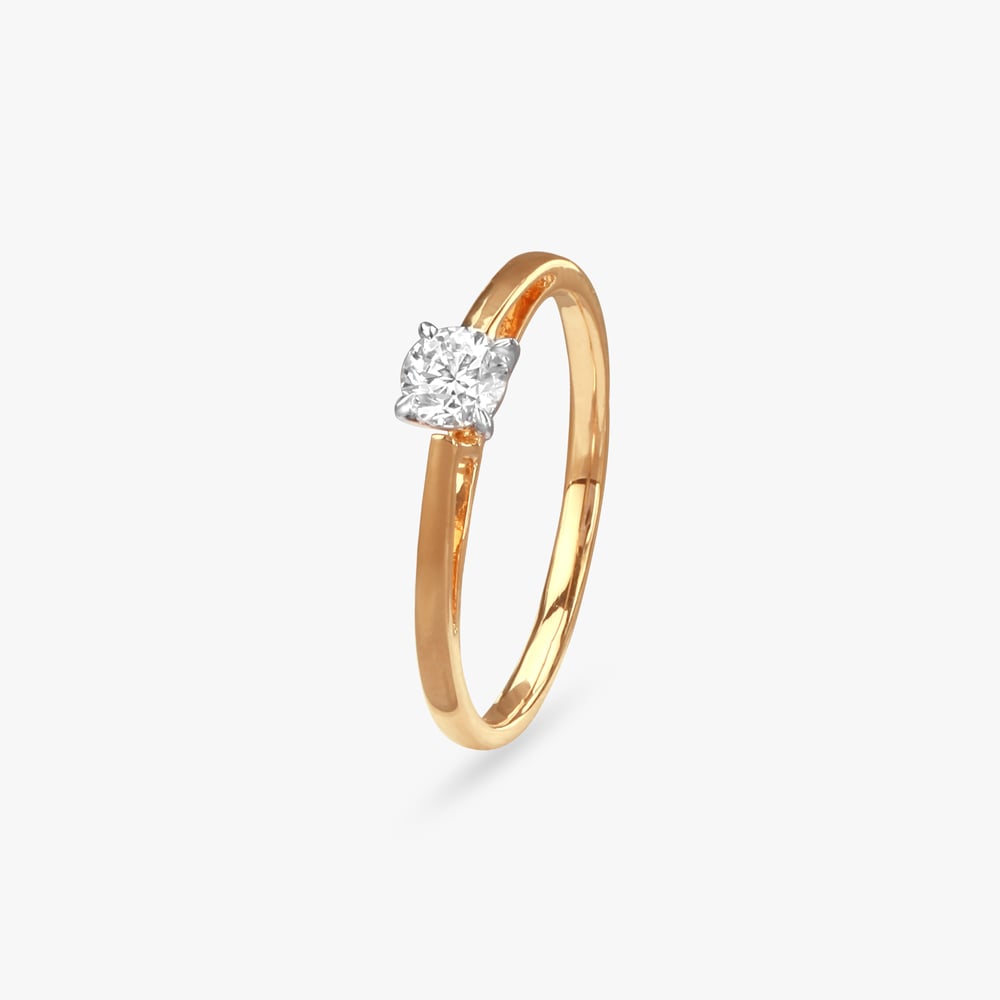 Forever Gleam Diamond Solitaire Finger Ring,,hi-res image number null