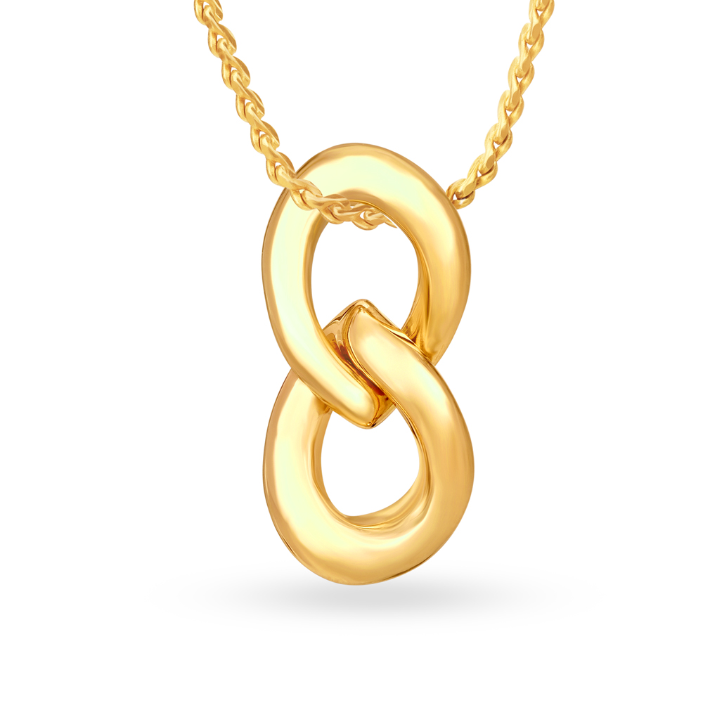 Infinity pendant on sale gold tanishq