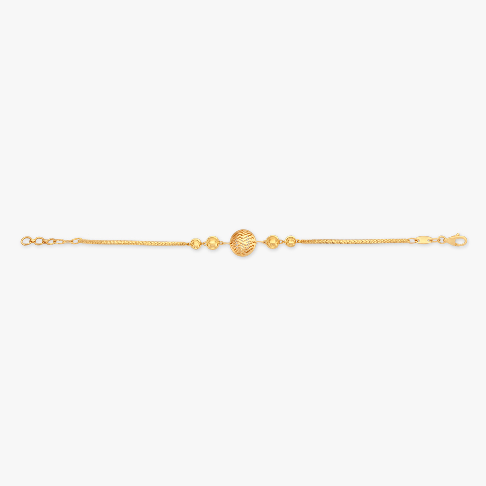 

Orbit Wave Gold Bracelet
