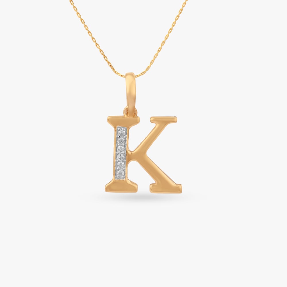 Signature K Diamond Pendant,,hi-res image number null