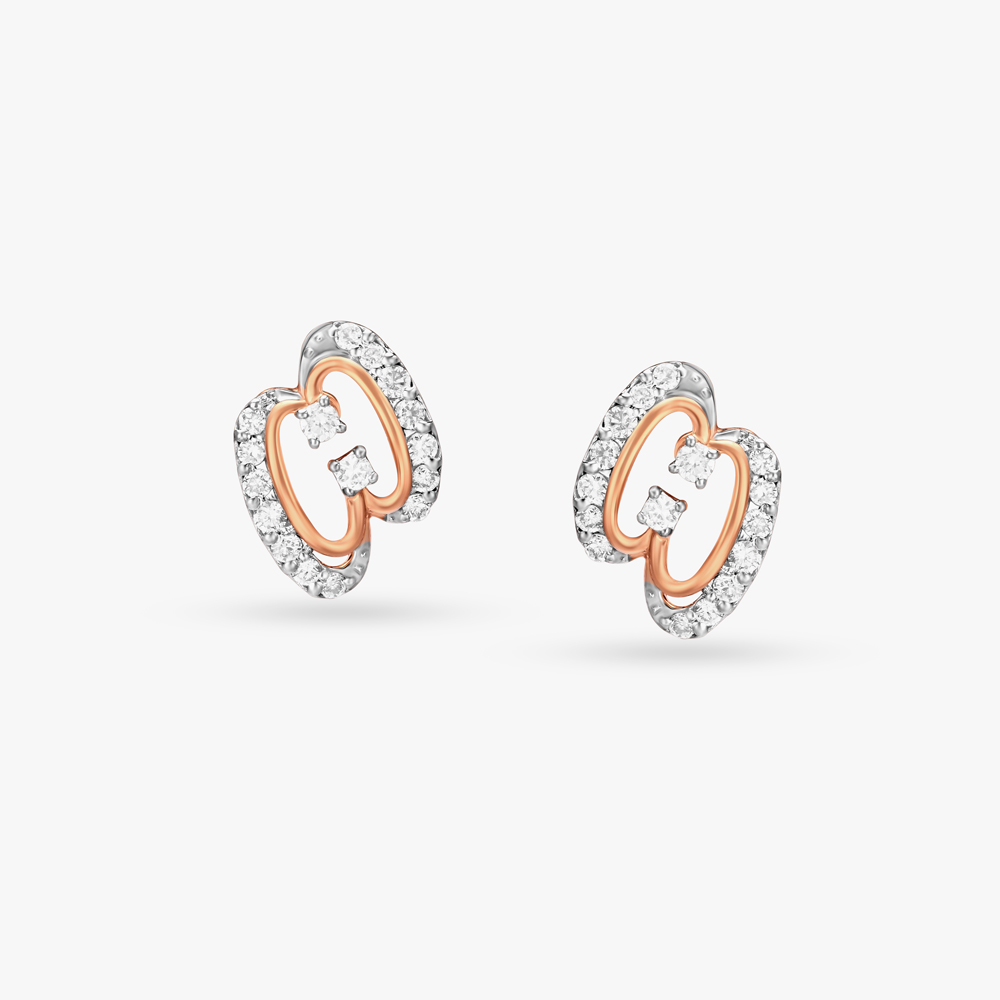 Surreal Geometry Diamond Pendant and Earrings Set,,hi-res image number null