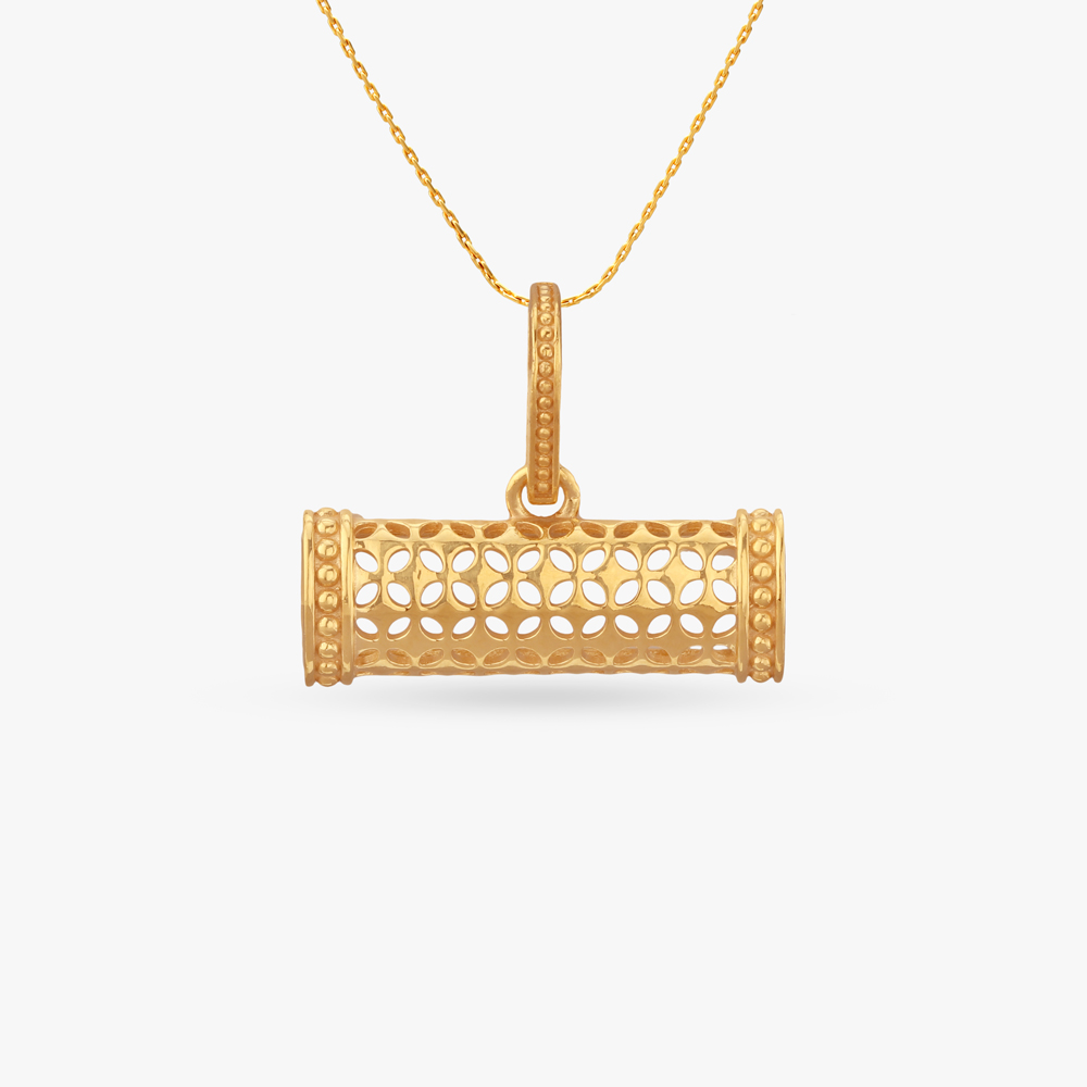 Lattice Luxe Gold Pendant,,hi-res image number null