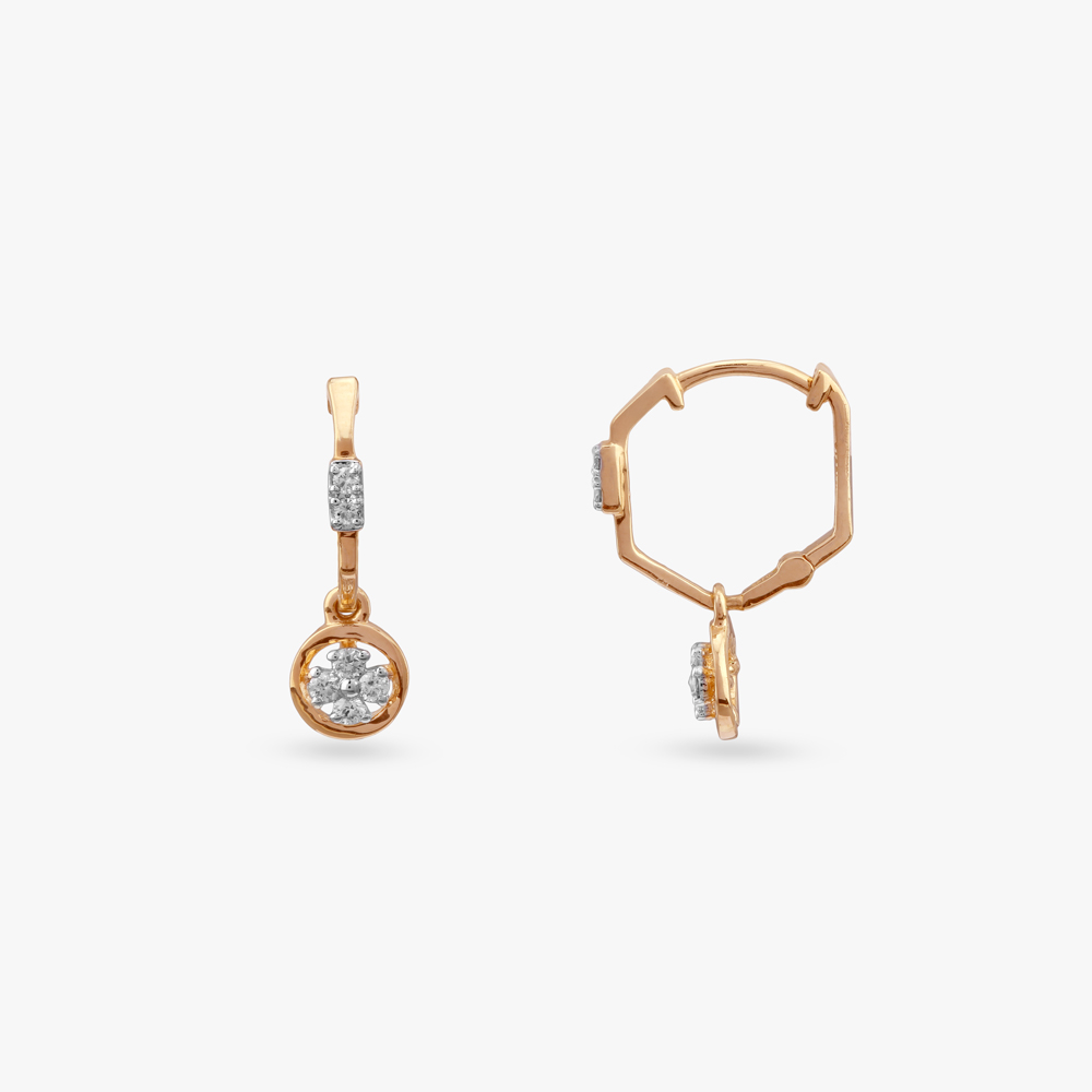 Sunburst Sparkle Diamond Drop Earrings,,hi-res image number null