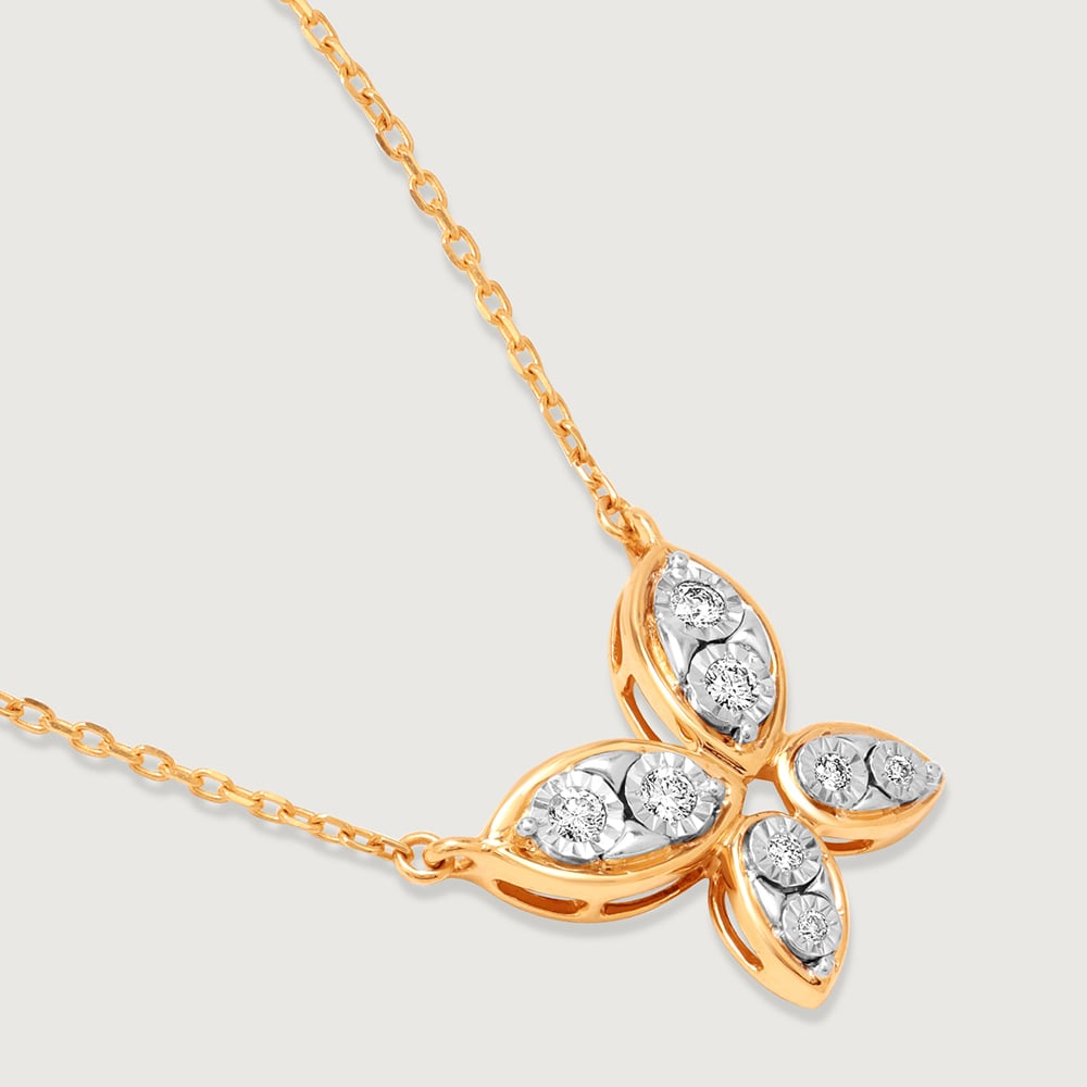 Cupid Edit 14KT Gold & Diamond Pendant with Chain,,hi-res image number null