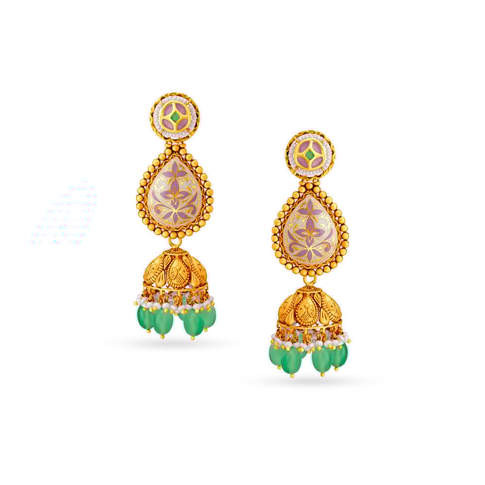 Tanishq divyam sales collection jhumkas