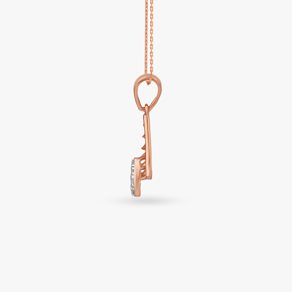 Shimmer Arc Diamond Pendant,,hi-res image number null