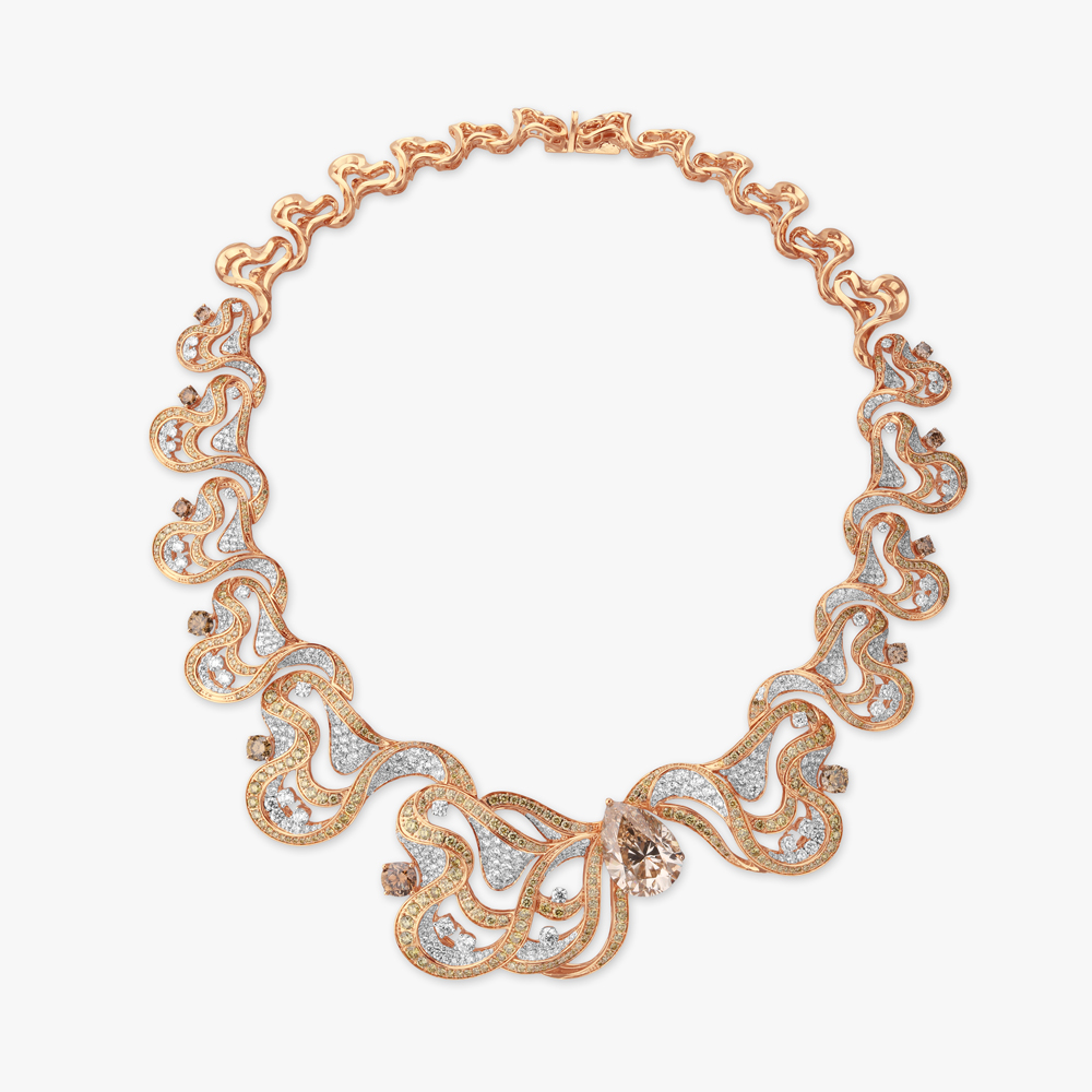 Mirage Flow Diamond Necklace Set,,hi-res image number null