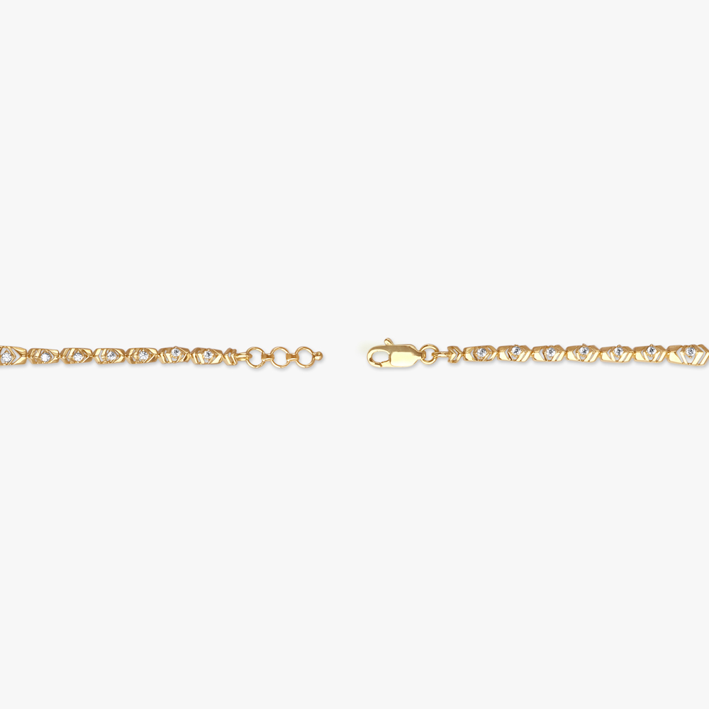 Prism-Link Gold Bracelet,,hi-res image number null