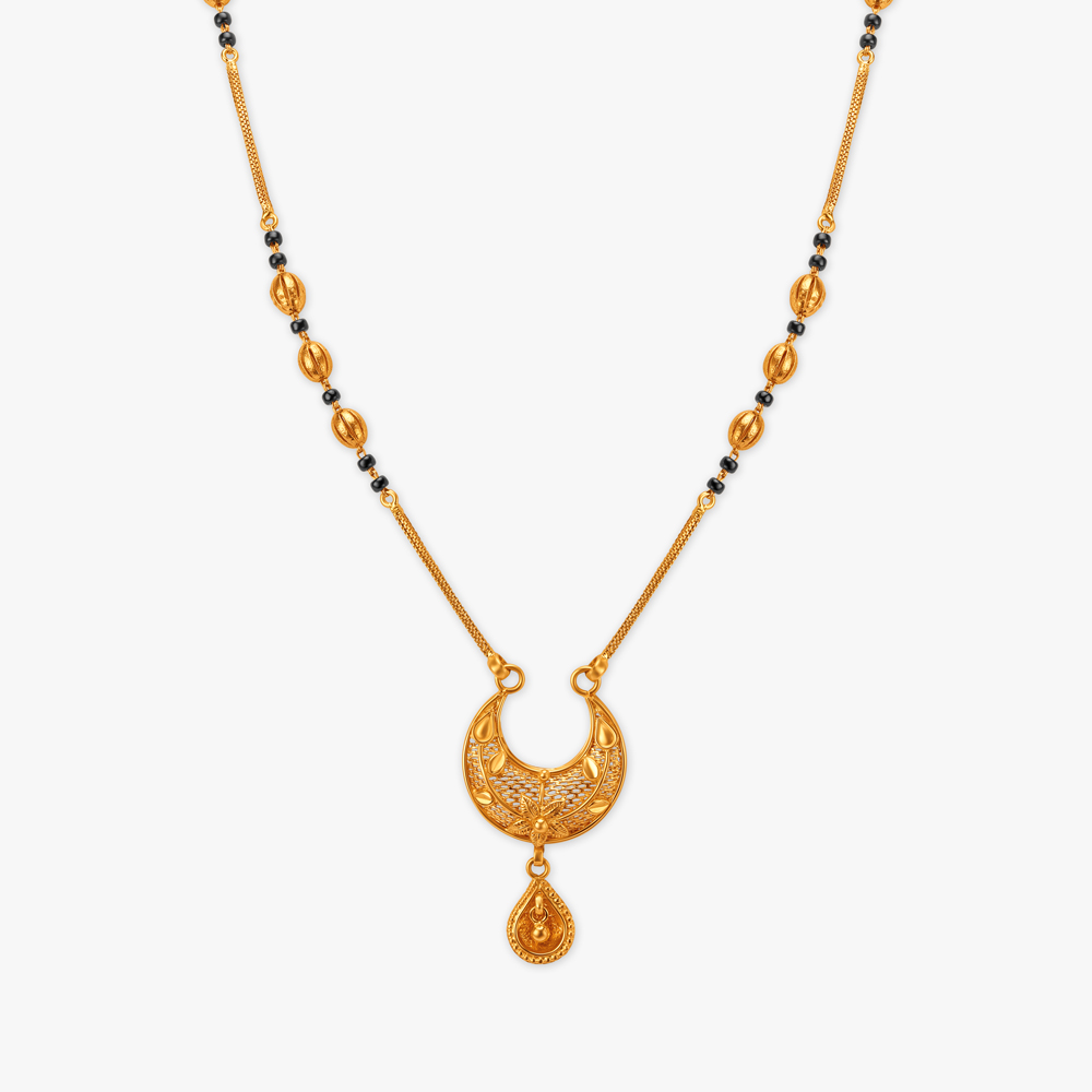 Brilliant Crescent Mangalsutra,,hi-res image number null