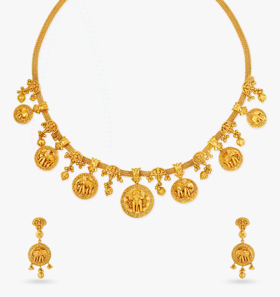 Gaja Vyalas Maginificent Necklace Set