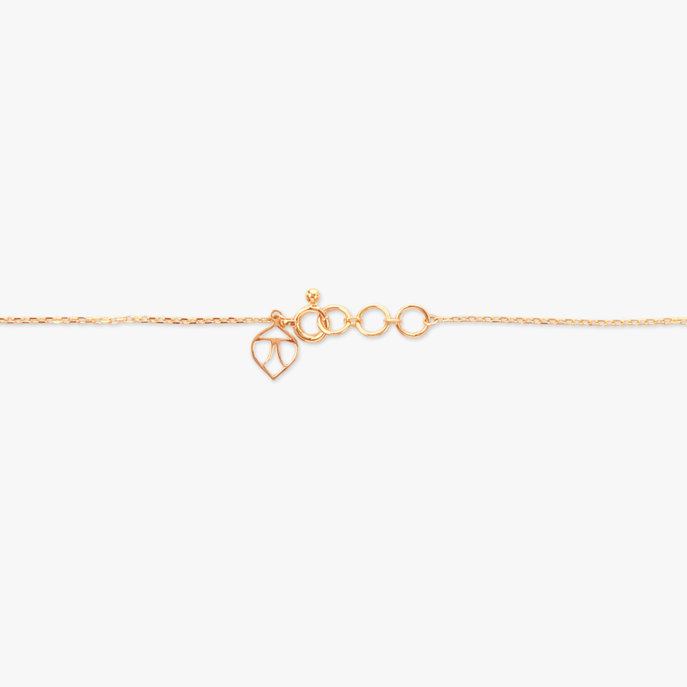 Golden Dewdrop Diamond Pendant with Chain,,hi-res image number null