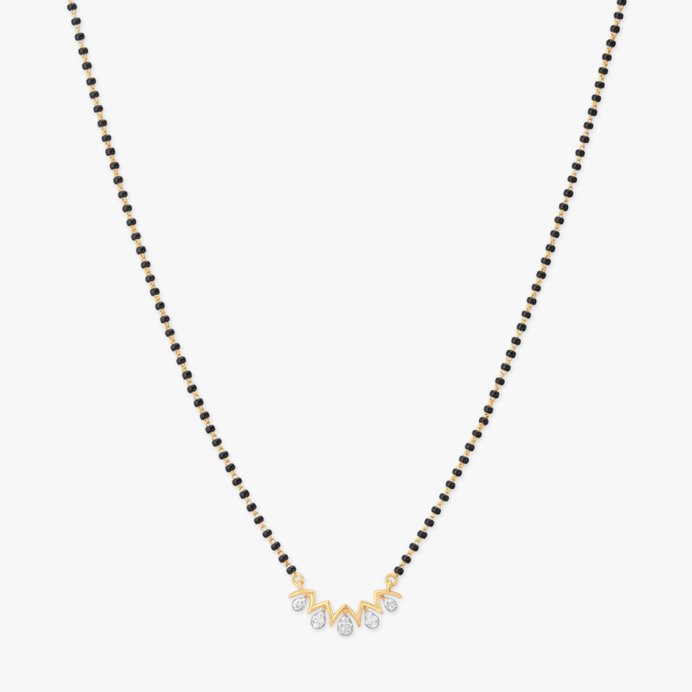 Tiara Glow Diamond Mangalsutra,,hi-res image number null