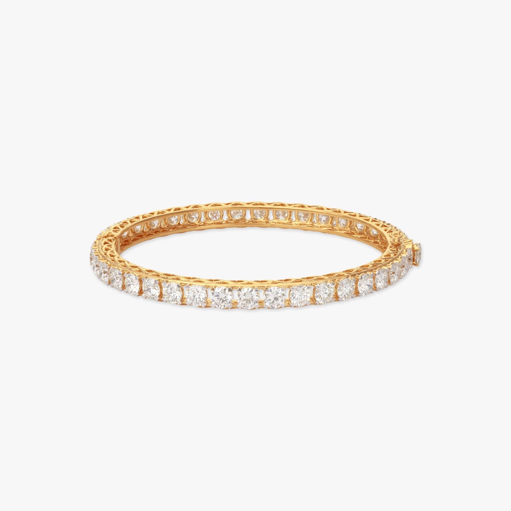 Infinite Gleam Solitaire Diamond Bangle,,hi-res image number null