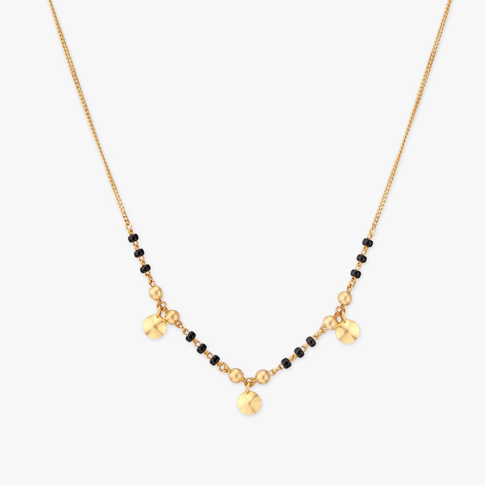 

Whisper Charm Gold Mangalsutra