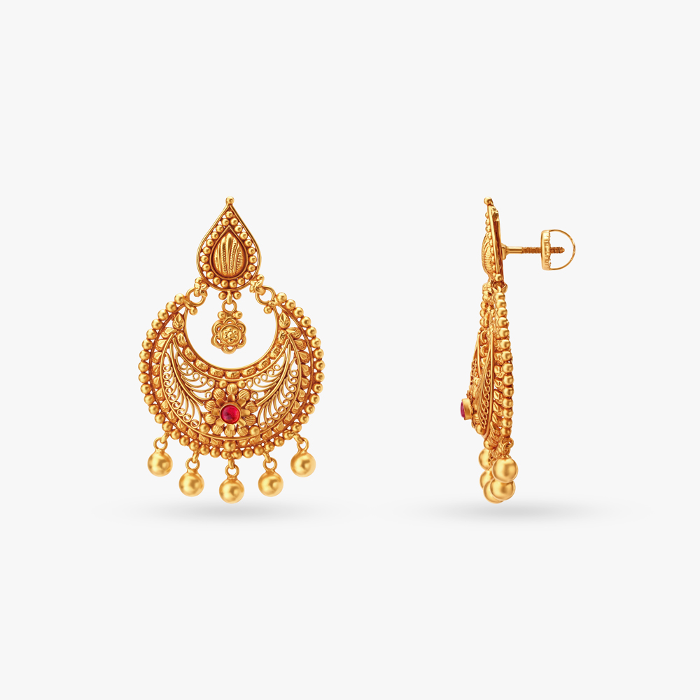 Regal Allure Antique Drop Earrings,,hi-res image number null