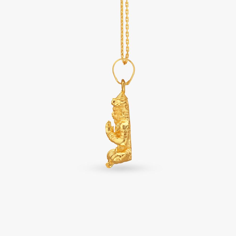Seated Blessing Gold Pendant,,hi-res image number null
