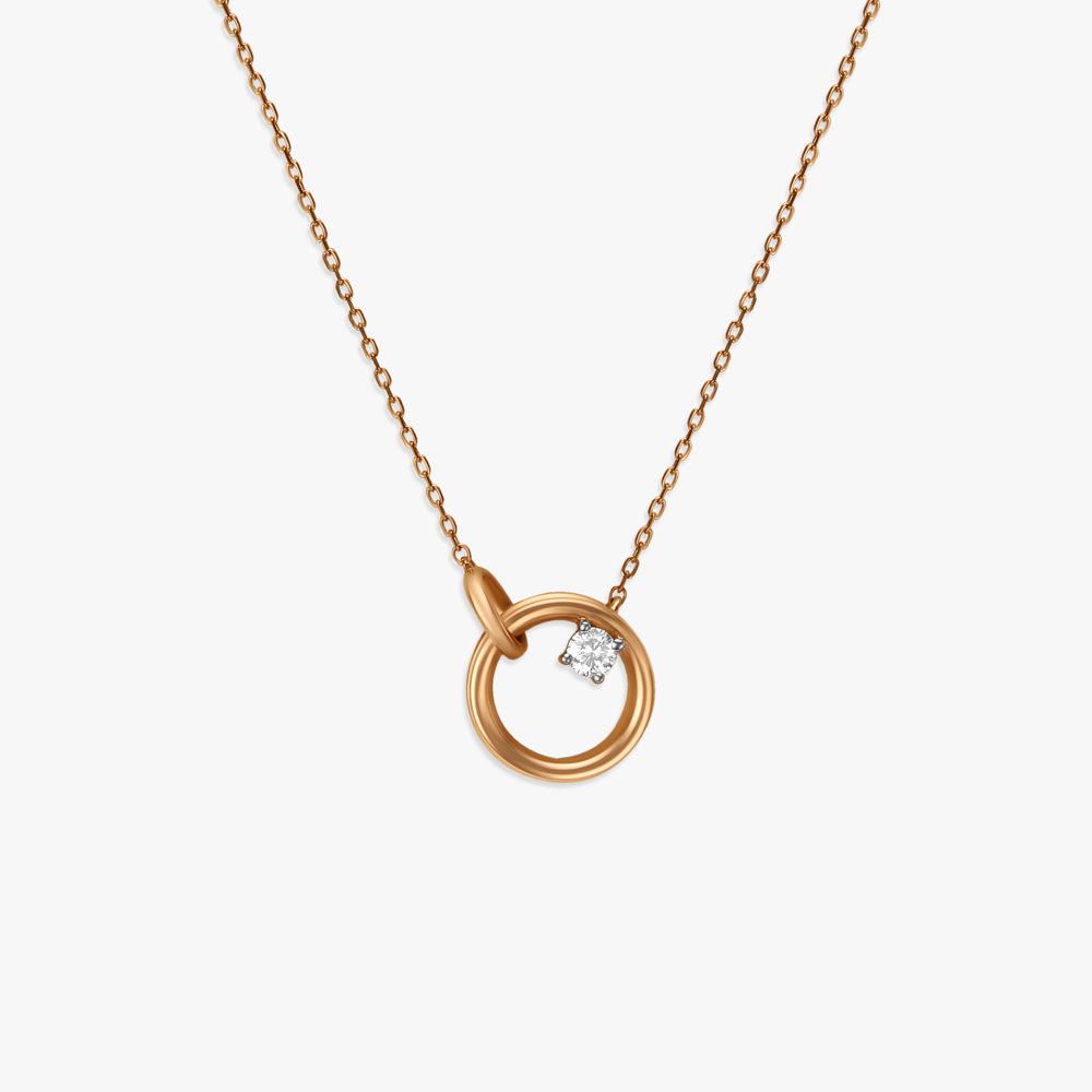 Chic Diamond Pendant with Chain