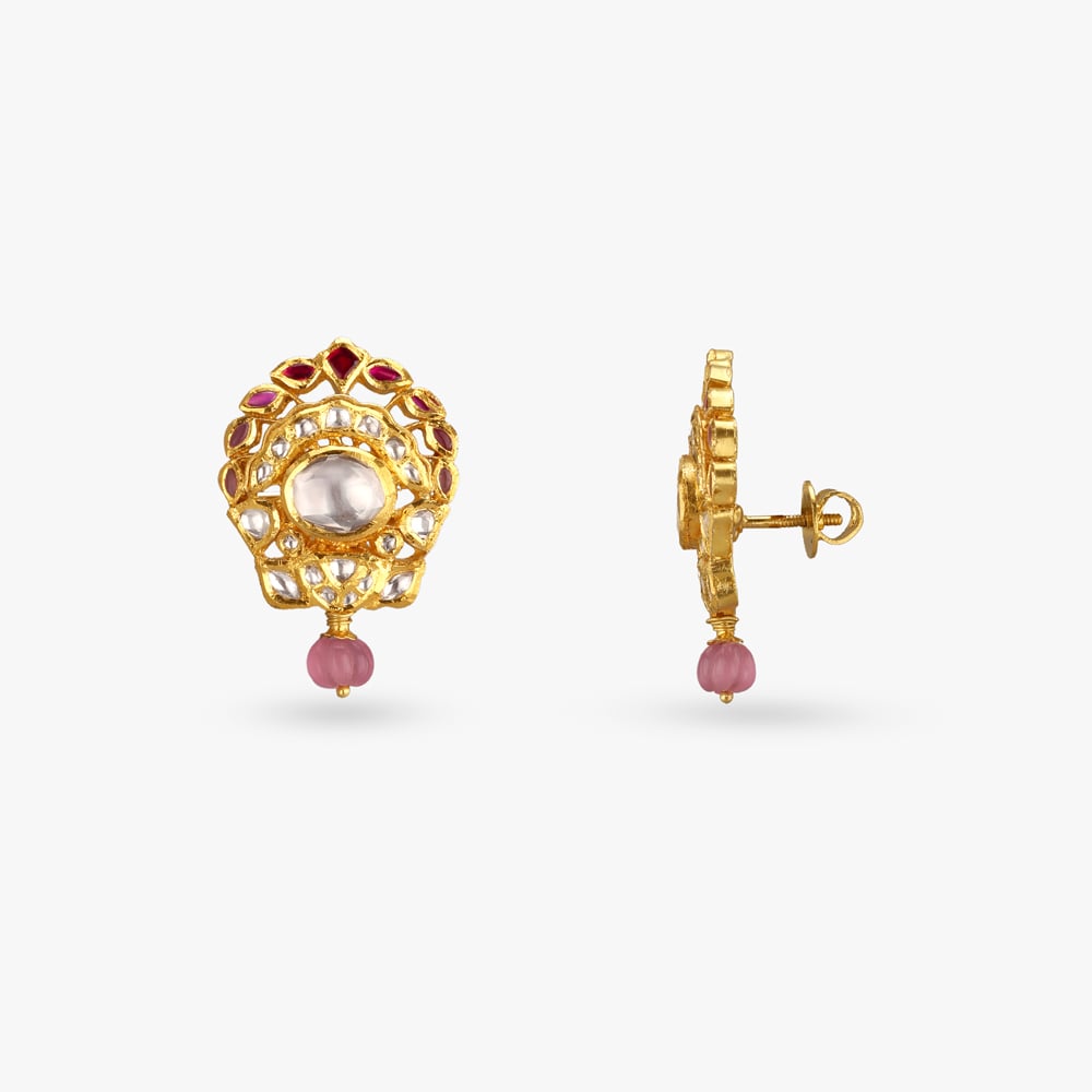 Ombre Majesty Gold Stud Earrings,,hi-res image number null