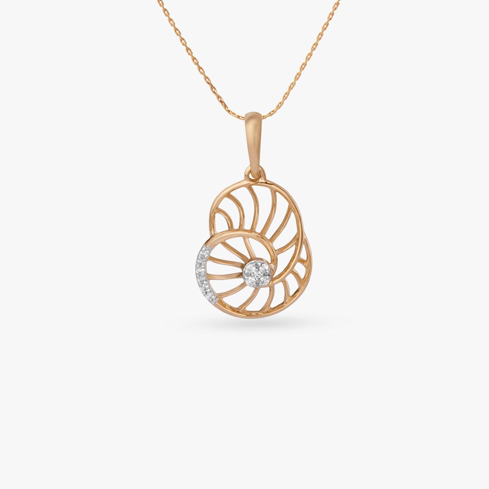 

Celestial Swirl Diamond Pendant