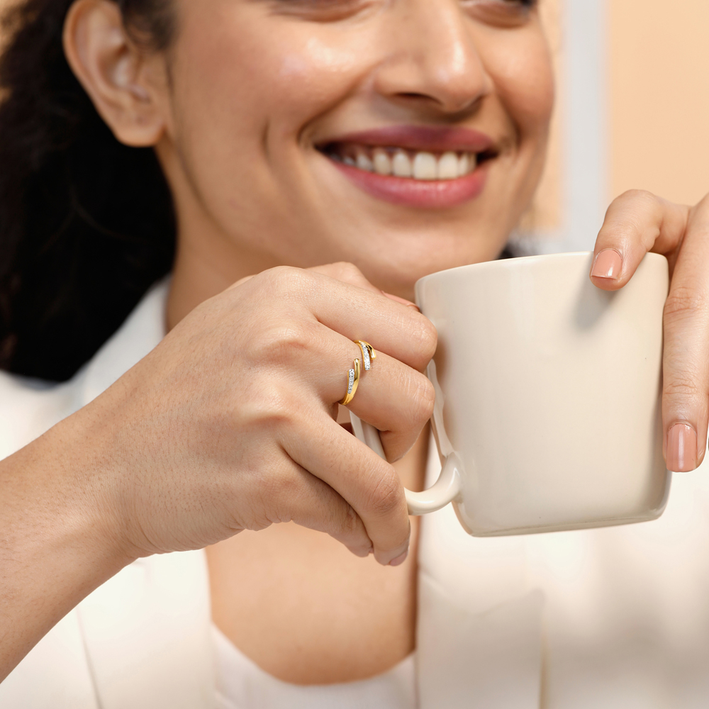 Sleek Split Diamond Ring,,hi-res image number null
