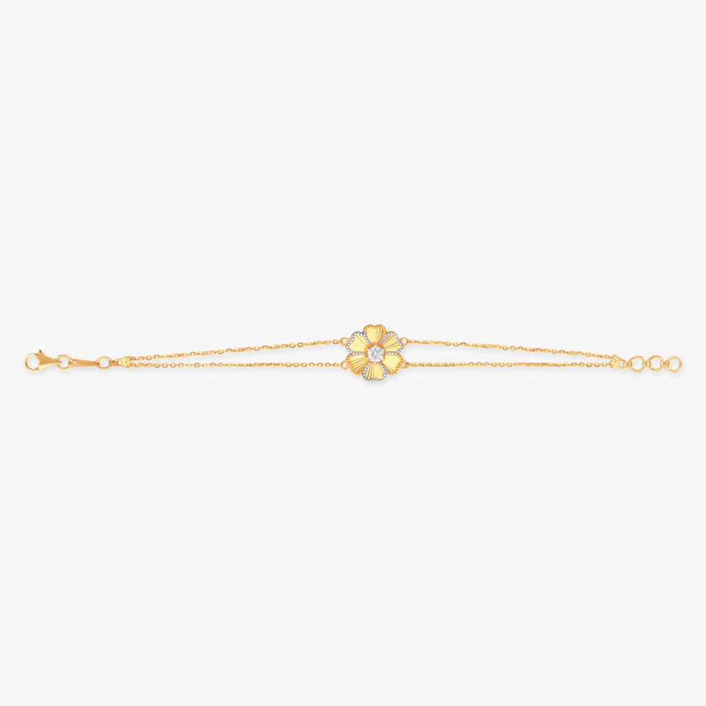 Petal Parade Gold Bracelet for Kids,,hi-res image number null