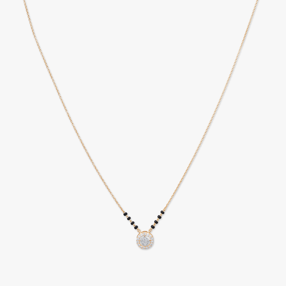 Circle Sparkle Diamond Mangalsutra,,hi-res image number null