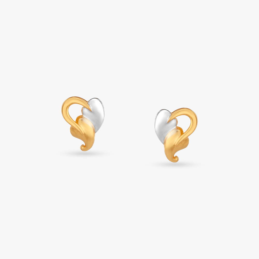 

Little Charm Gold Stud Earrings for Kids