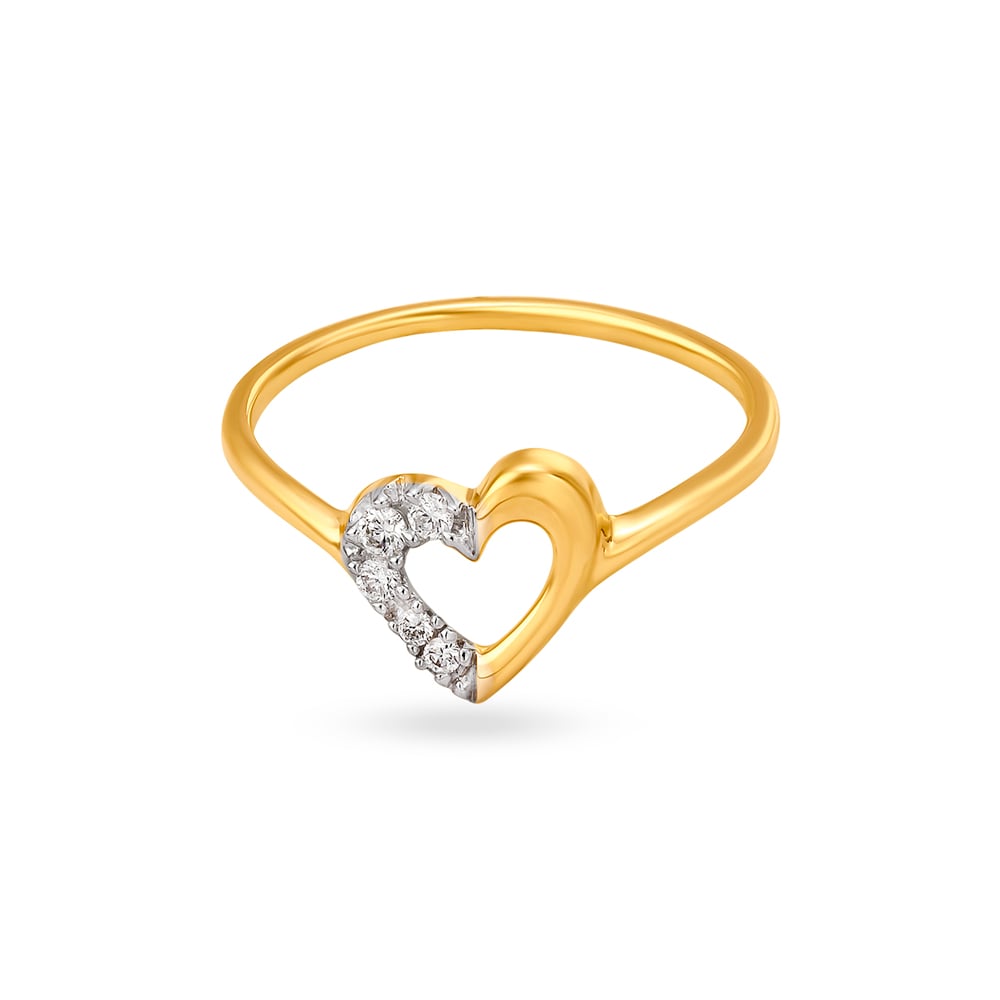 Romantic Diamond Heart Ring,,hi-res image number null
