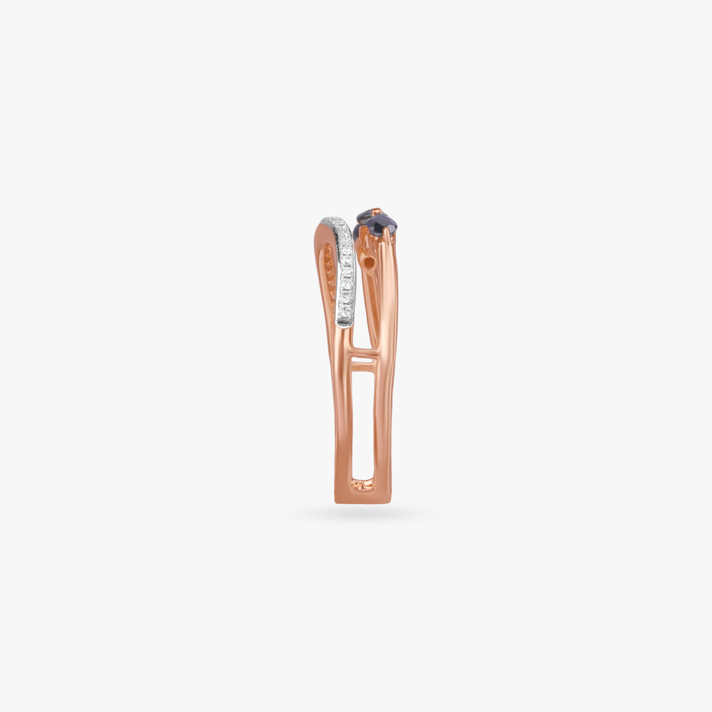 Midnight Cascade Diamond Ring,,hi-res image number null