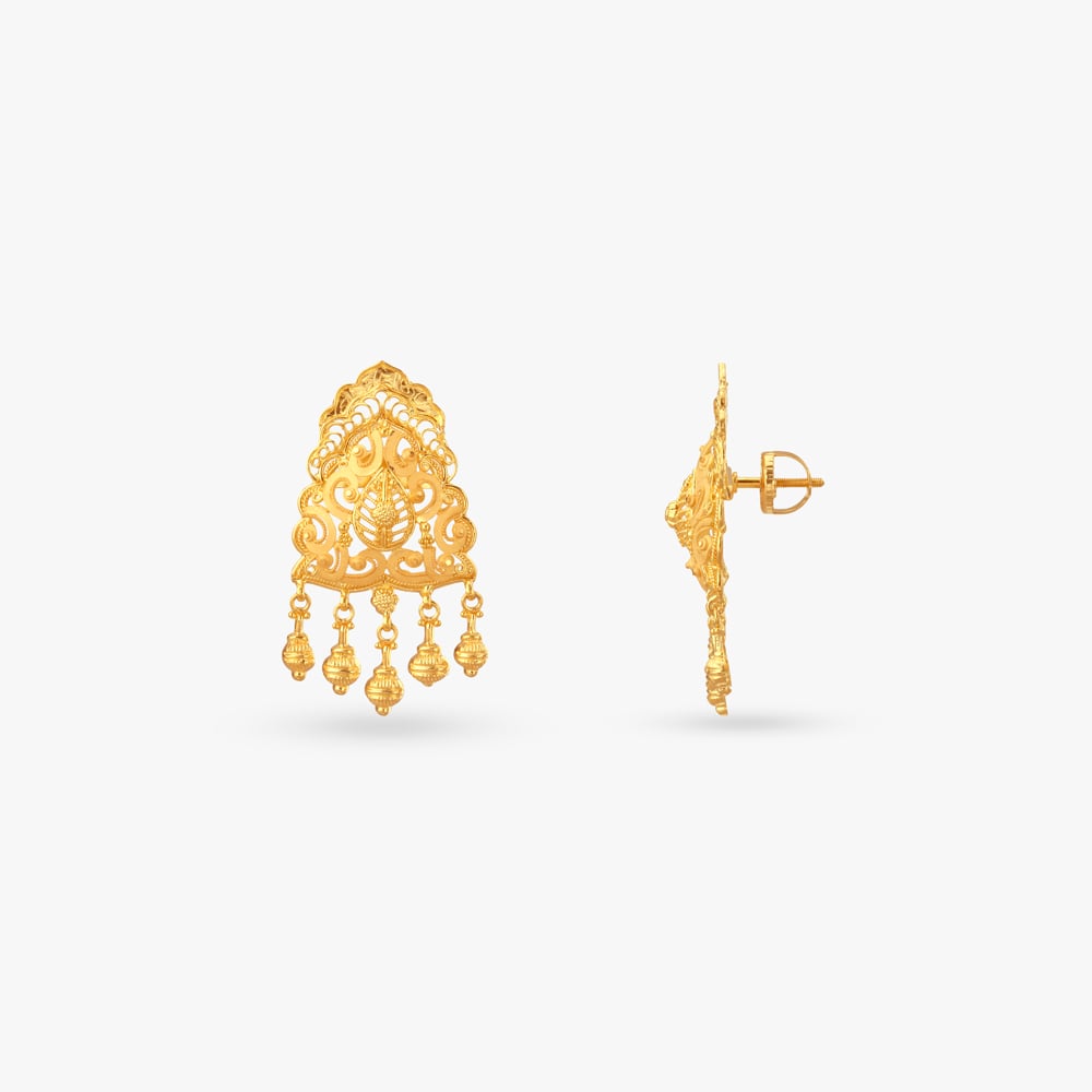 Regal Opulence Gold Necklace Set,,hi-res image number null