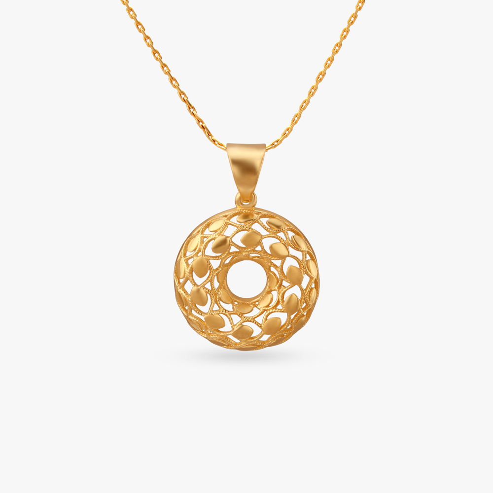 

Halo Gleam Gold Pendant
