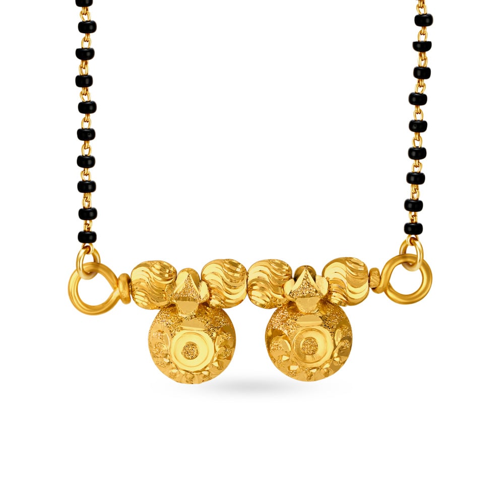Lustrous 22 Karat Yellow Gold Mangalsutra Pendant,,hi-res image number null