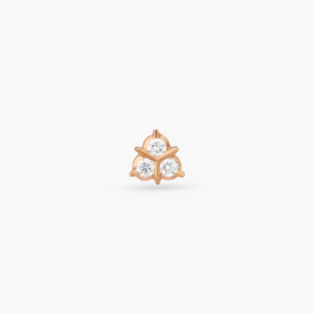 Trilliant Spark Diamond Nose Pin,,hi-res image number null