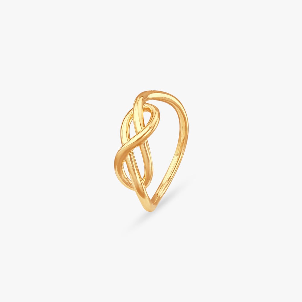 

Infinity Interlace Gold Ring