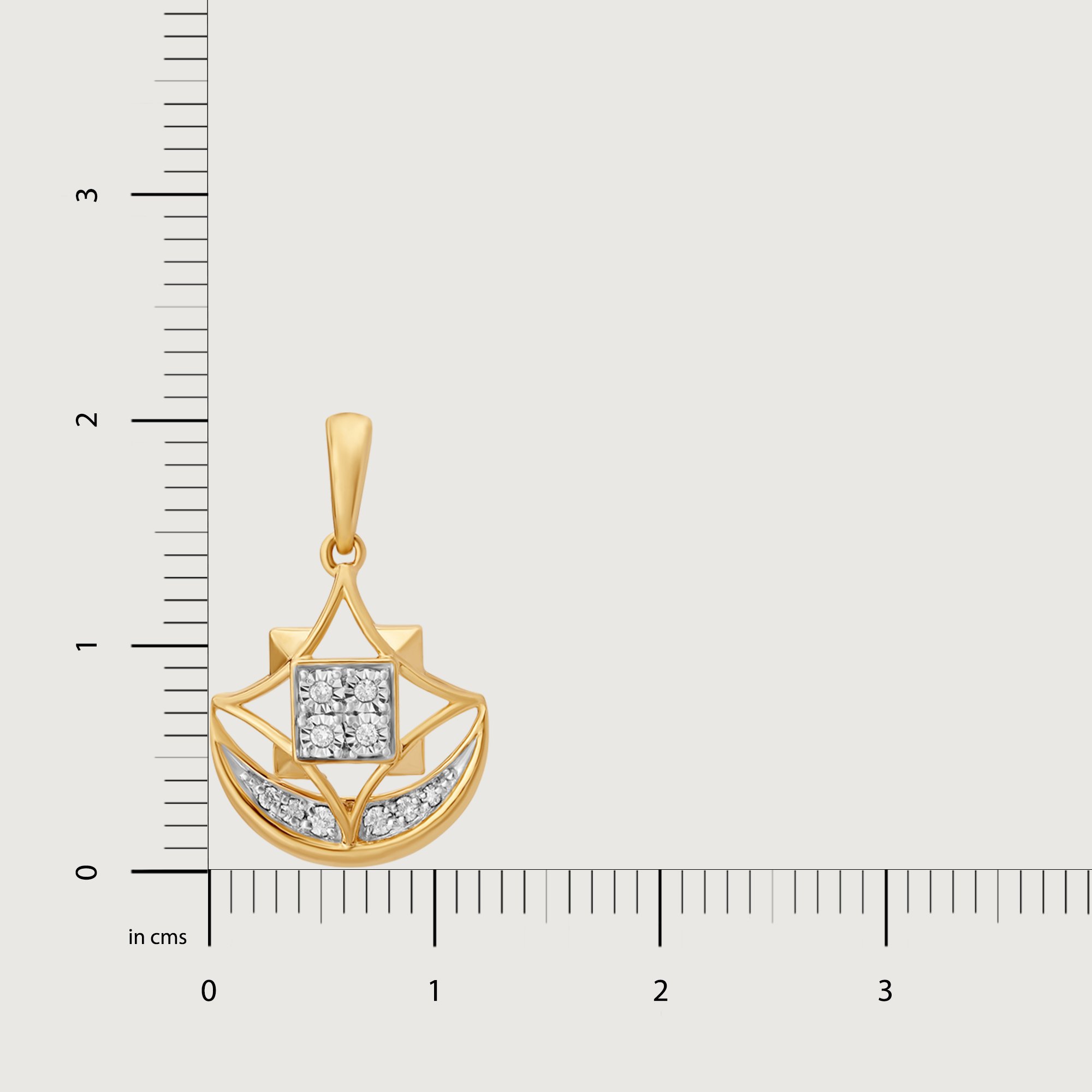 Heavenly Balance 14KT Diamond Pendant,,hi-res image number null