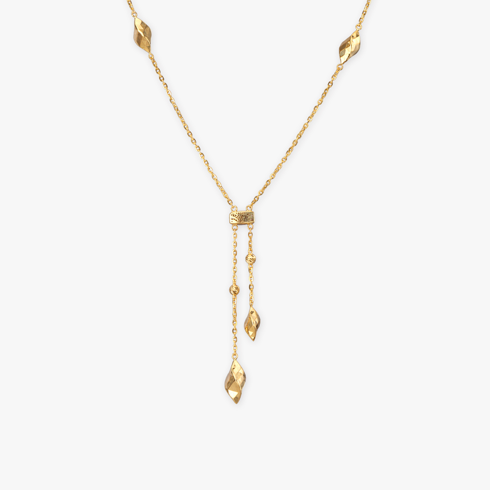 

Glam Twist Gold Necklace