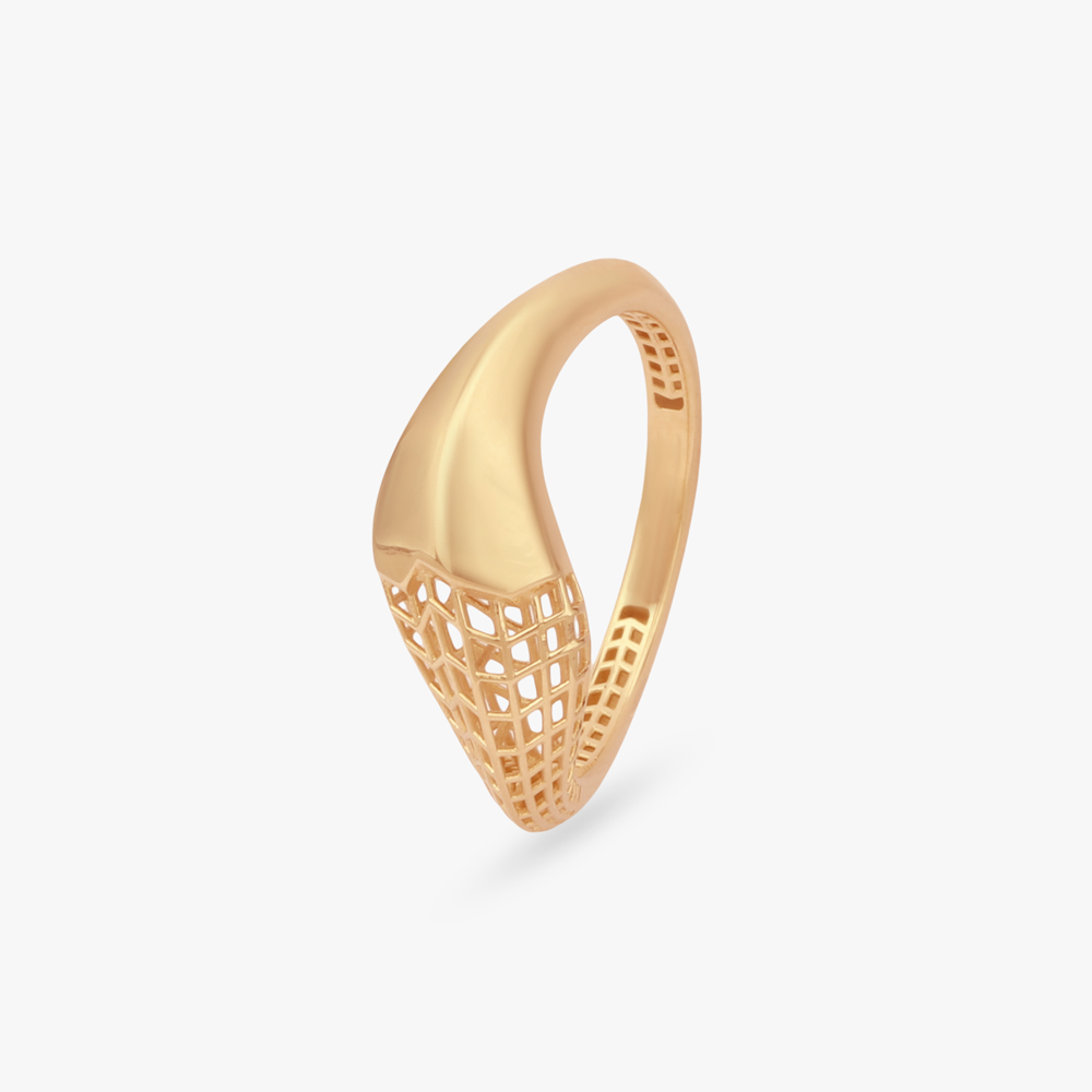 Lattice Drift Gold Ring,,hi-res image number null