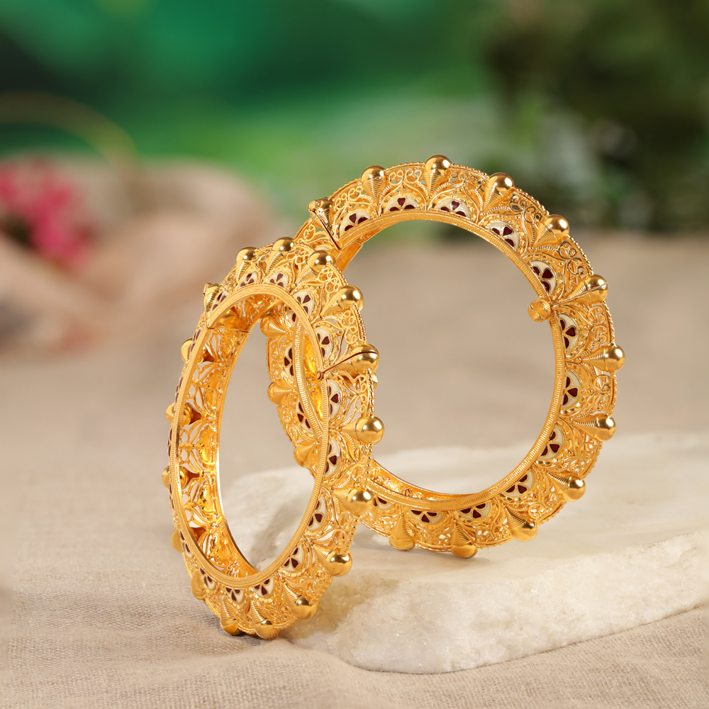 Shubho Shringar Kankan Gold Bangles,,hi-res image number null