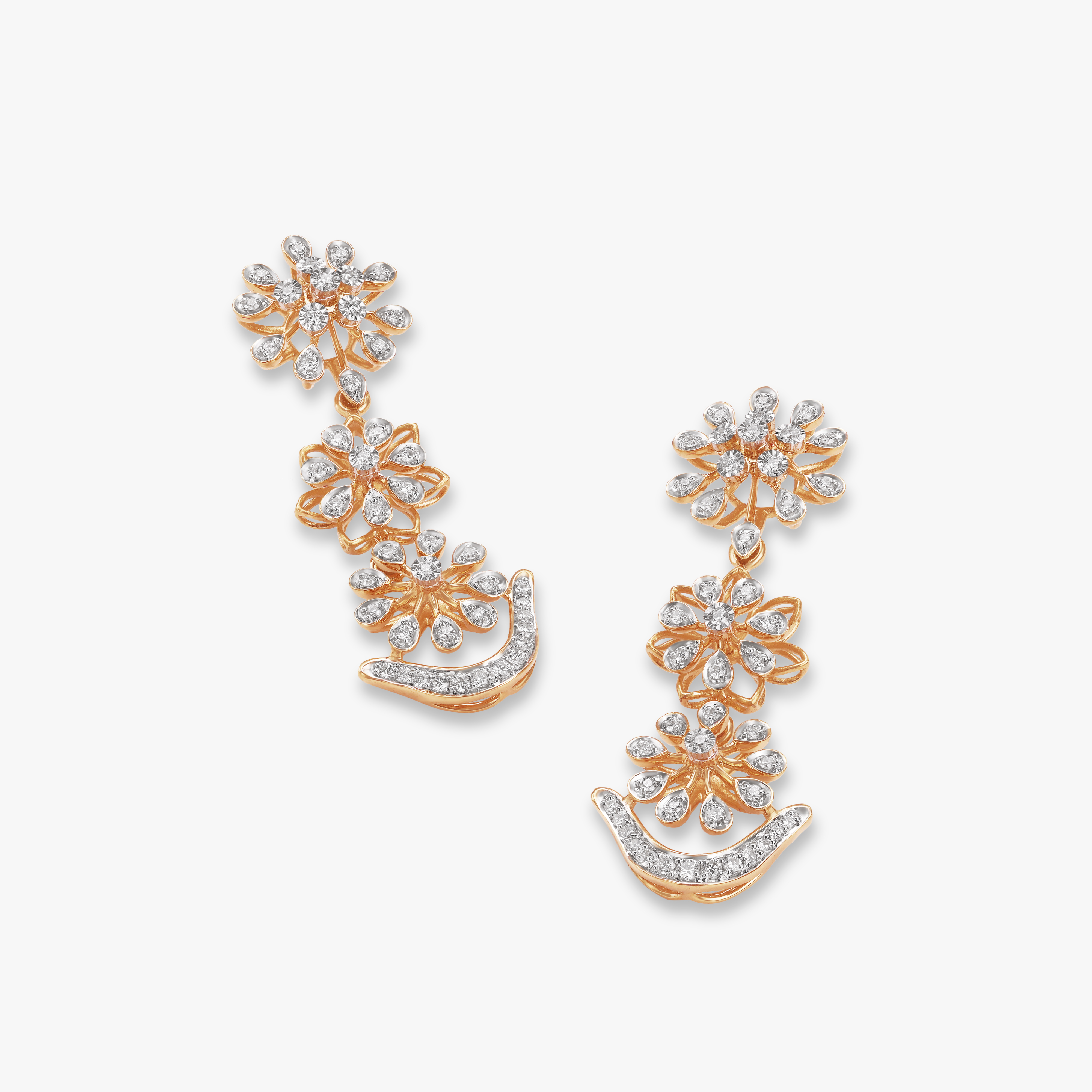 Sculpted Wonder Diamond Necklace Set,,hi-res image number null