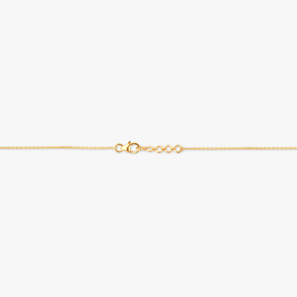 Frame Leaf Gold Necklace,,hi-res image number null