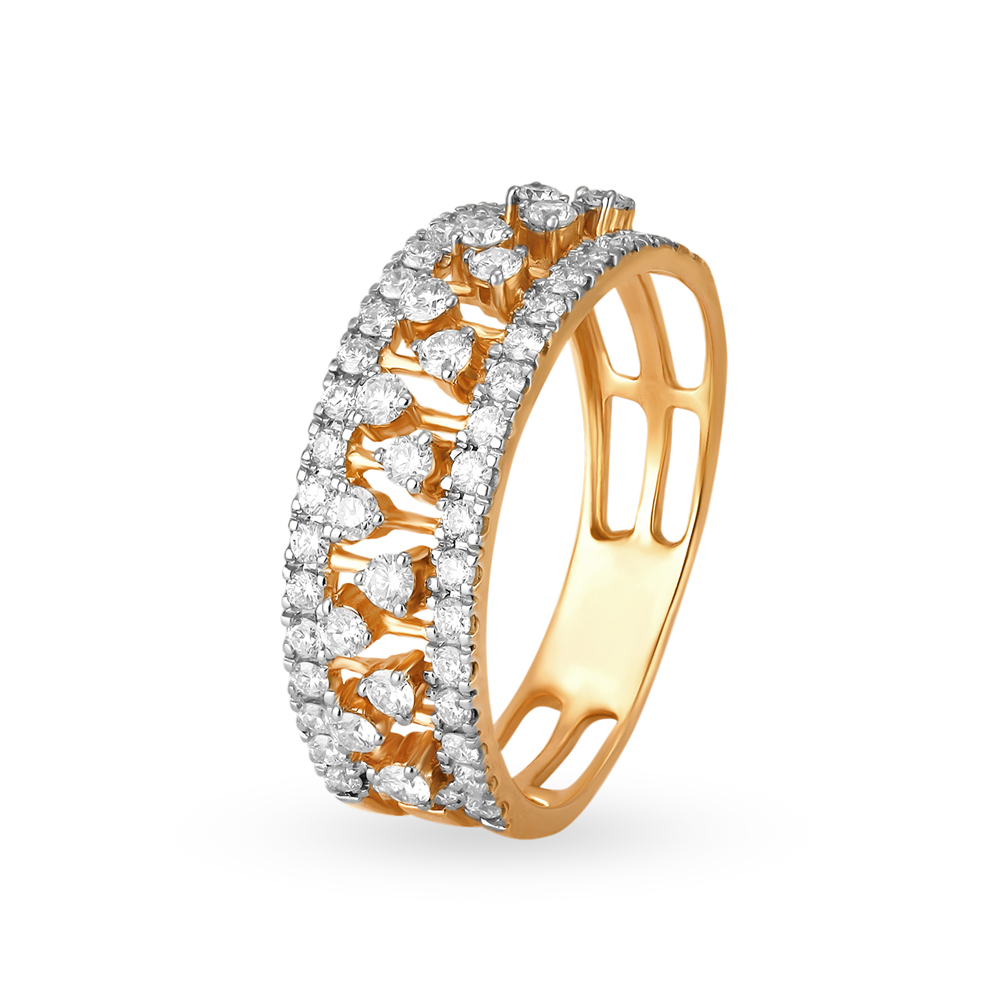 Buy Mia by Tanishq 18k Gold & Diamond Crown Shape Ring for Women Online At  Best Price @ Tata CLiQ