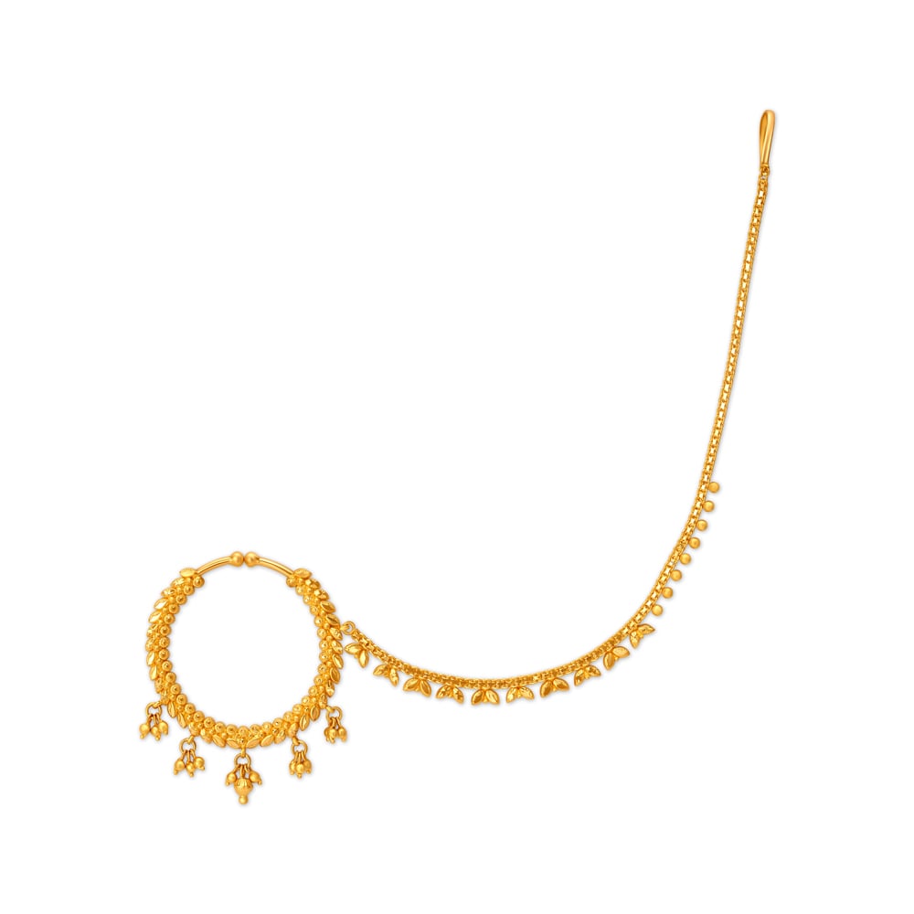 Mahavir Gold Plated Dangler Earrings