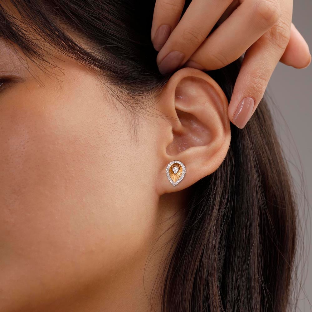 Halo Radiance Diamond Stud Earrings,,hi-res image number null