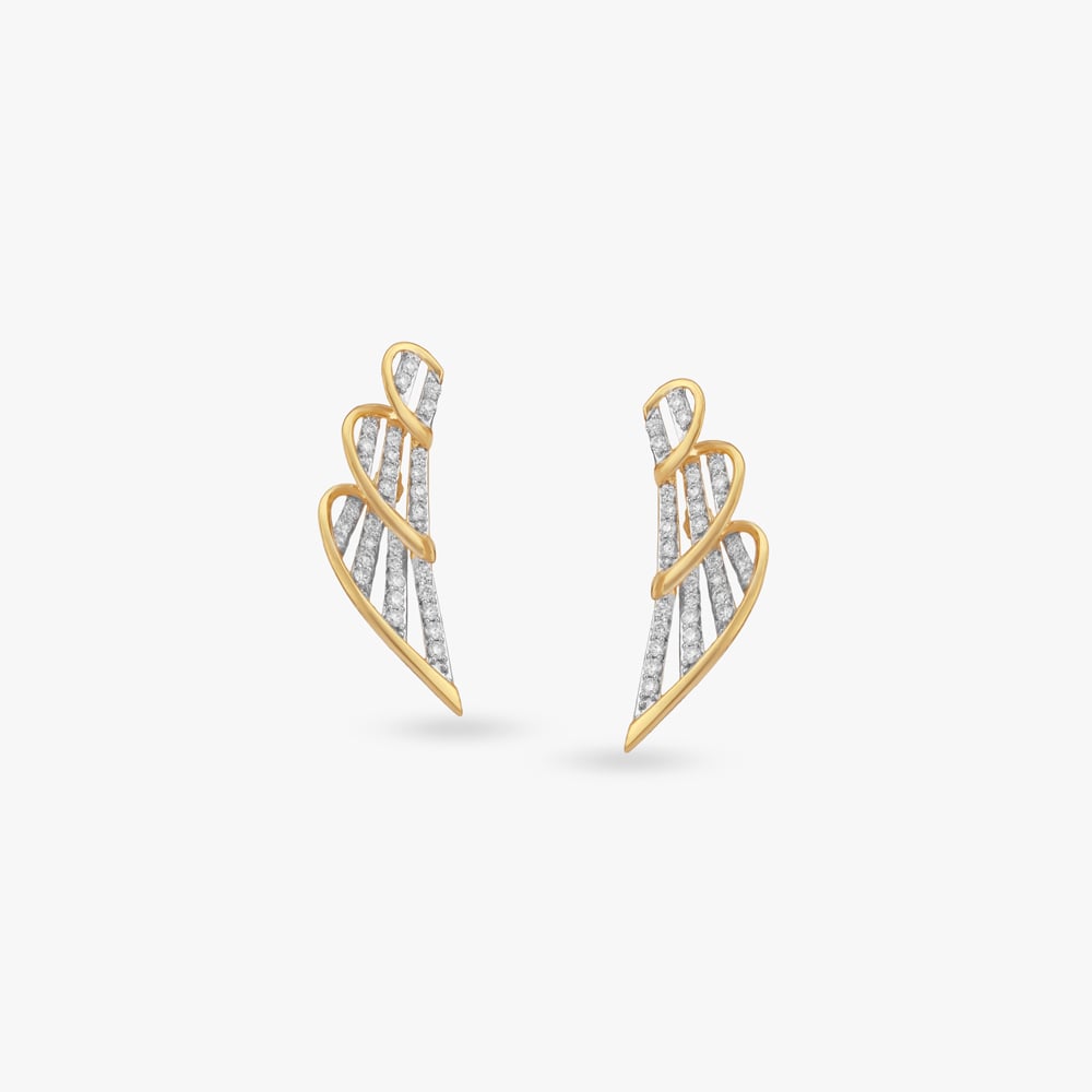 

Winged Radiance Diamond Drop Earrings