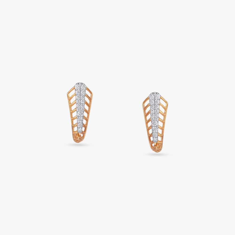 Bold Gleam Diamond Hoop Earrings,,hi-res image number null