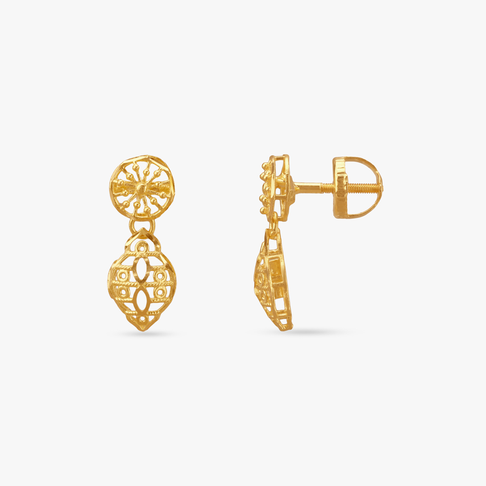 Floral Gleam Gold Necklace Set,,hi-res image number null