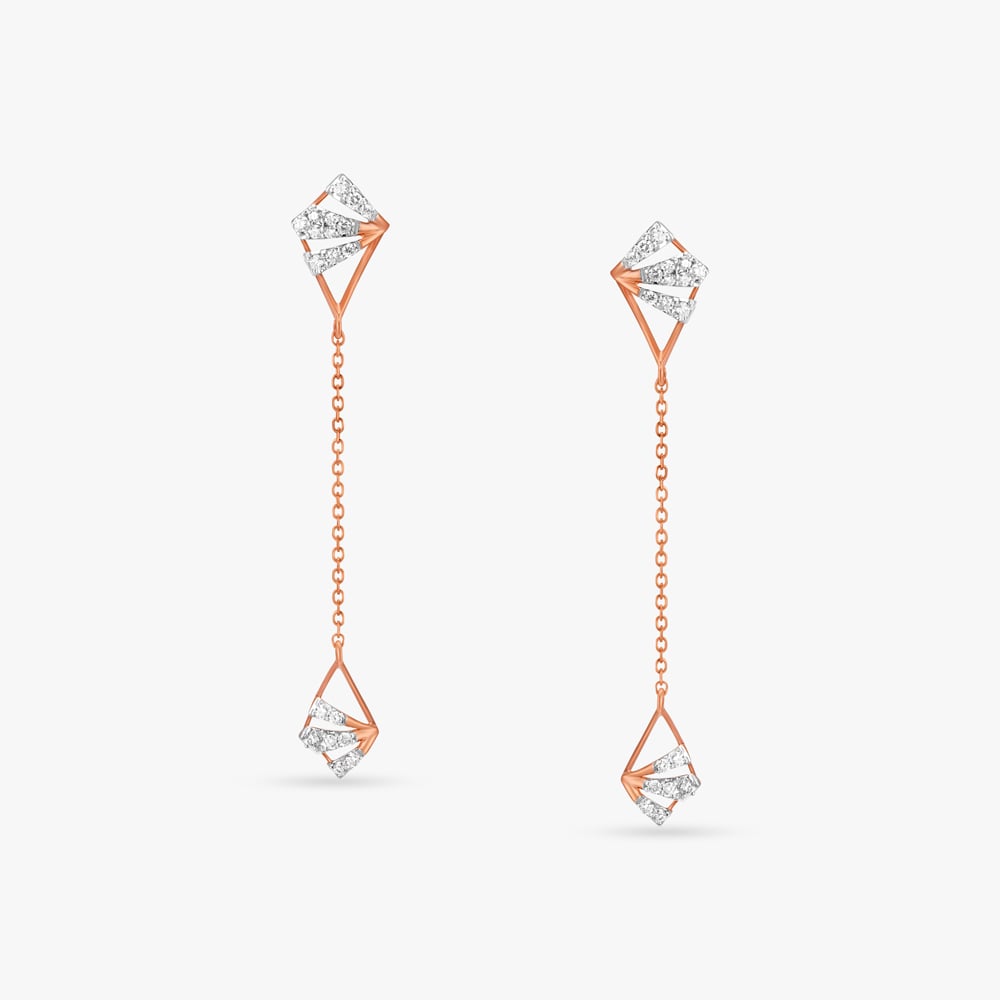 Bold Glam Diamond Drop Earrings